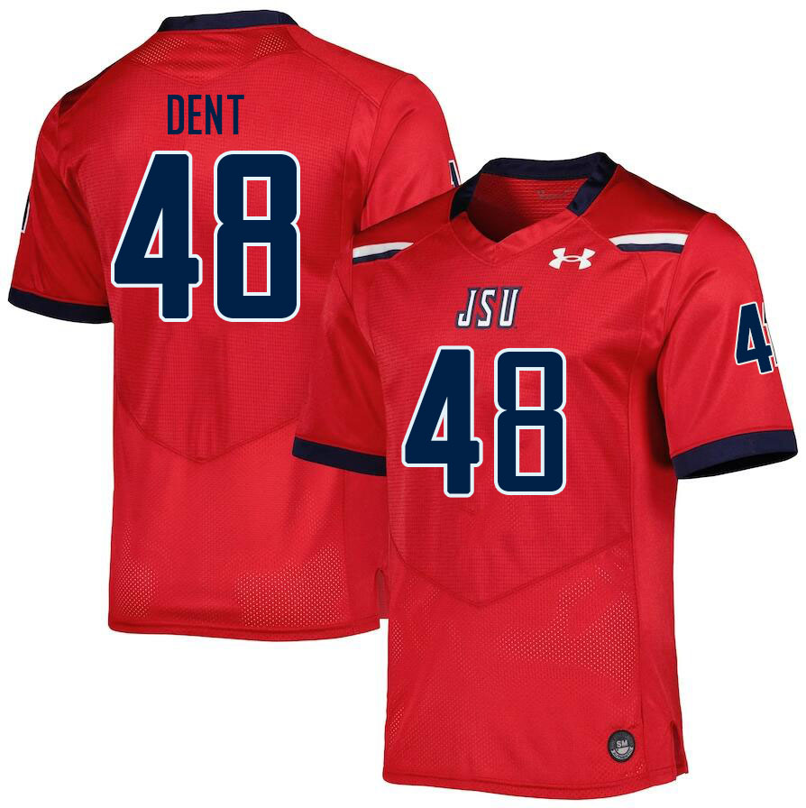 Jackson State Tigers #48 Kevin Dent College Football Jerseys,Uniforms-Red